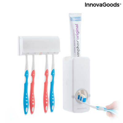 Dispenser di Dentifricio con Portaspazzolino Diseeth InnovaGoods