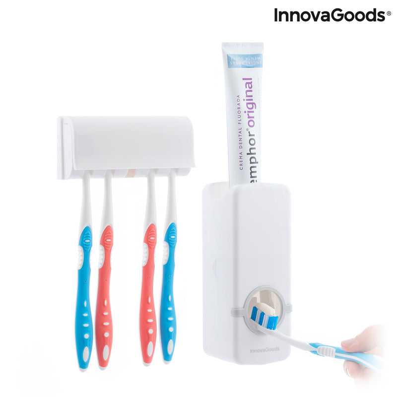 Distributeur de Dentifrice avec Porte Brosse à Dents Diseeth InnovaGoods