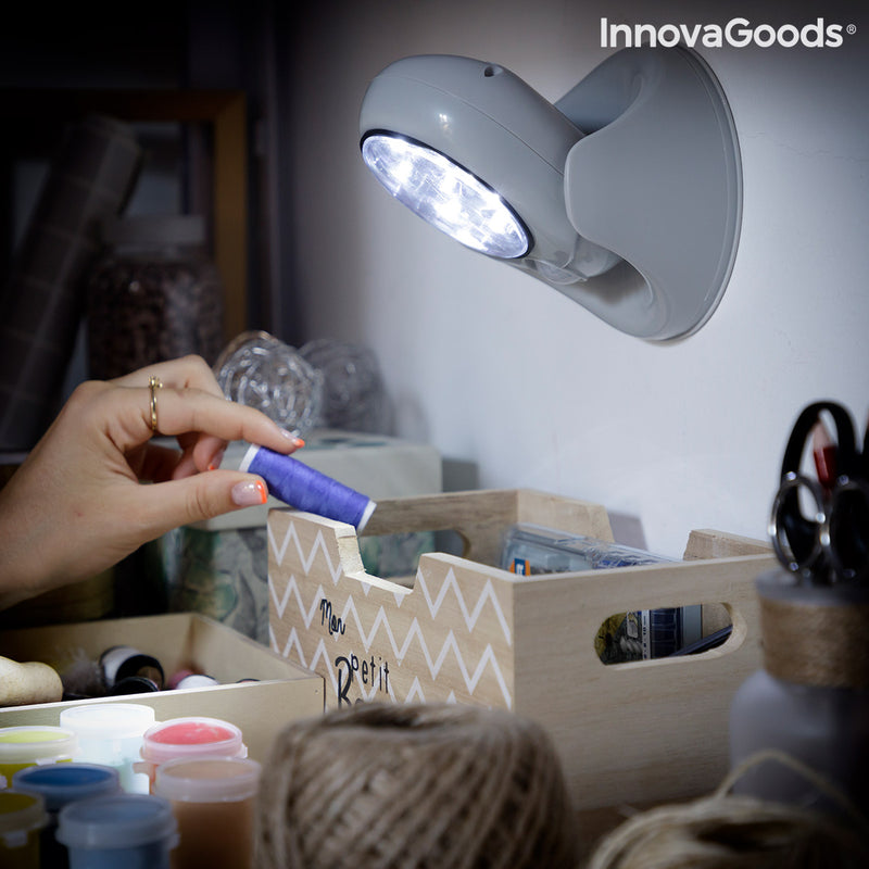 Lampe LED avec Capteur de Mouvement Lumact 360º InnovaGoods
