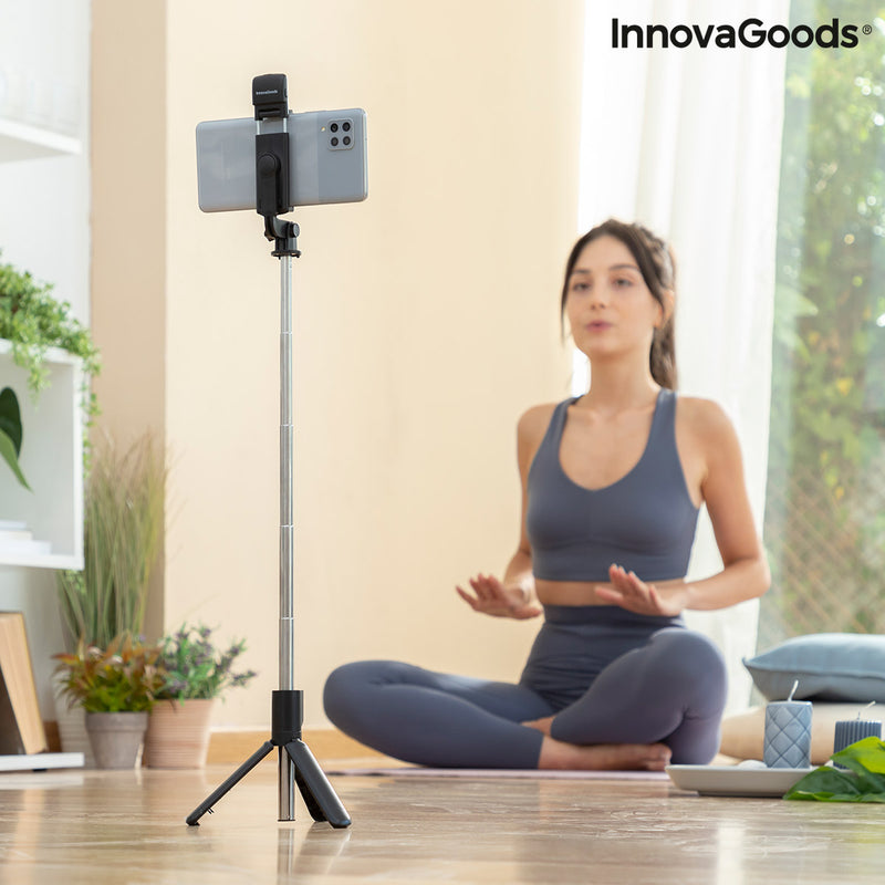 Extendable Tripod for Mobile Phone with LED and Remote Tridiex InnovaGoods