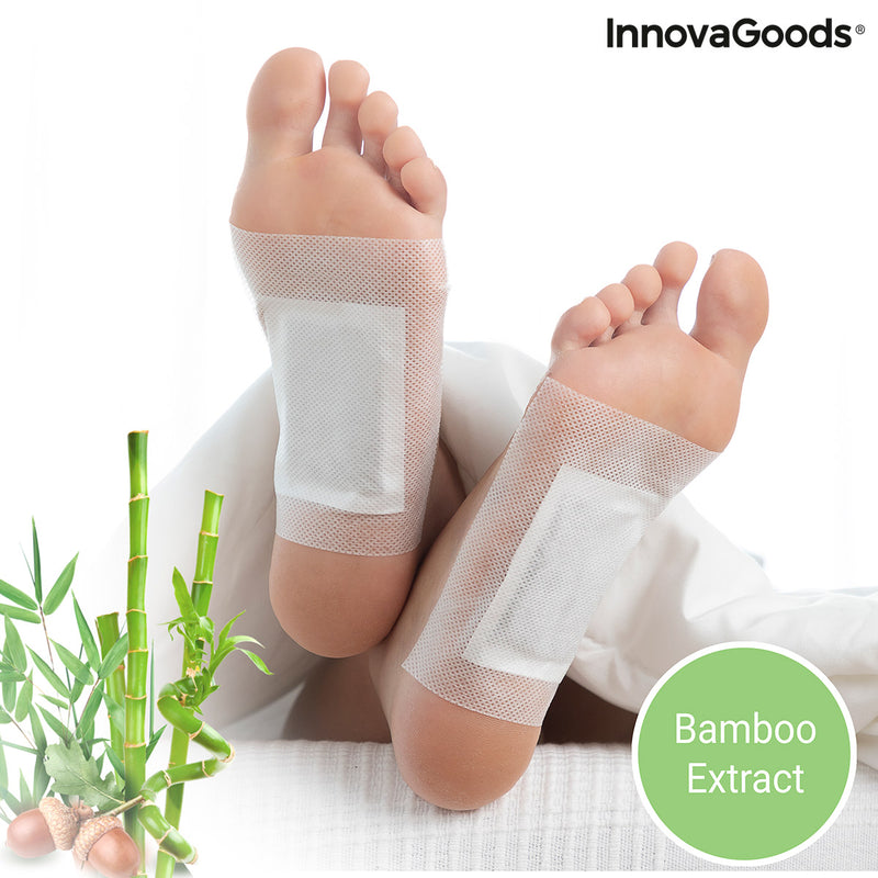 Plasturi Detoxifianți pentru Picioare Bamboo InnovaGoods 10 Unități