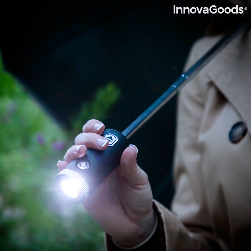 Guarda-chuva Dobrável de Fecho Invertido com LED Folbrella InnovaGoods