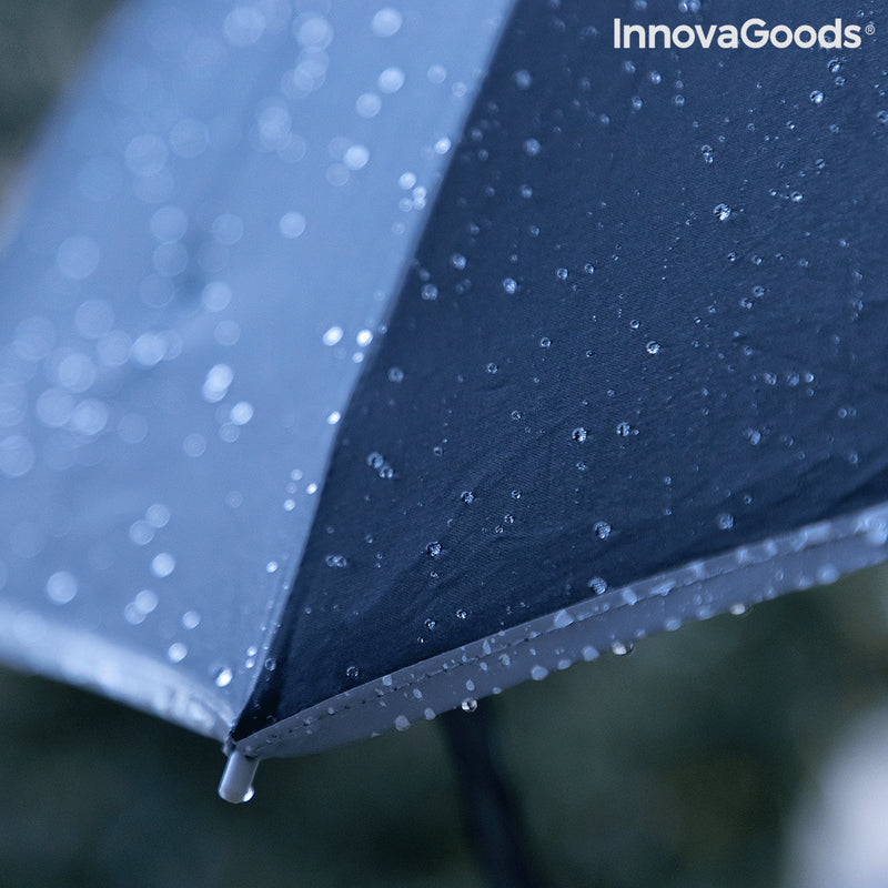 Regenschirm mit umgekehrter Faltung und mit LED Folbrella InnovaGoods