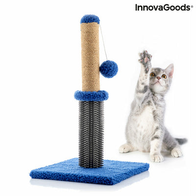 Stâlp de zgâriat și masaj cu minge pentru pisici Miausage InnovaGoods