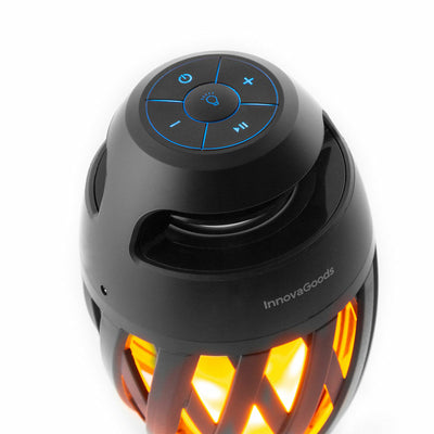 Bezprzewodowy głośnik ze światłem LED imitującym płomień Spekkle InnovaGoods