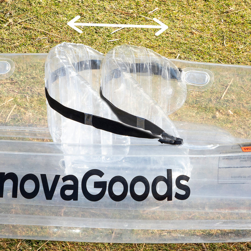 Caiac gonflabil transparent cu accesorii Paros InnovaGoods 312 cm 2 locuri