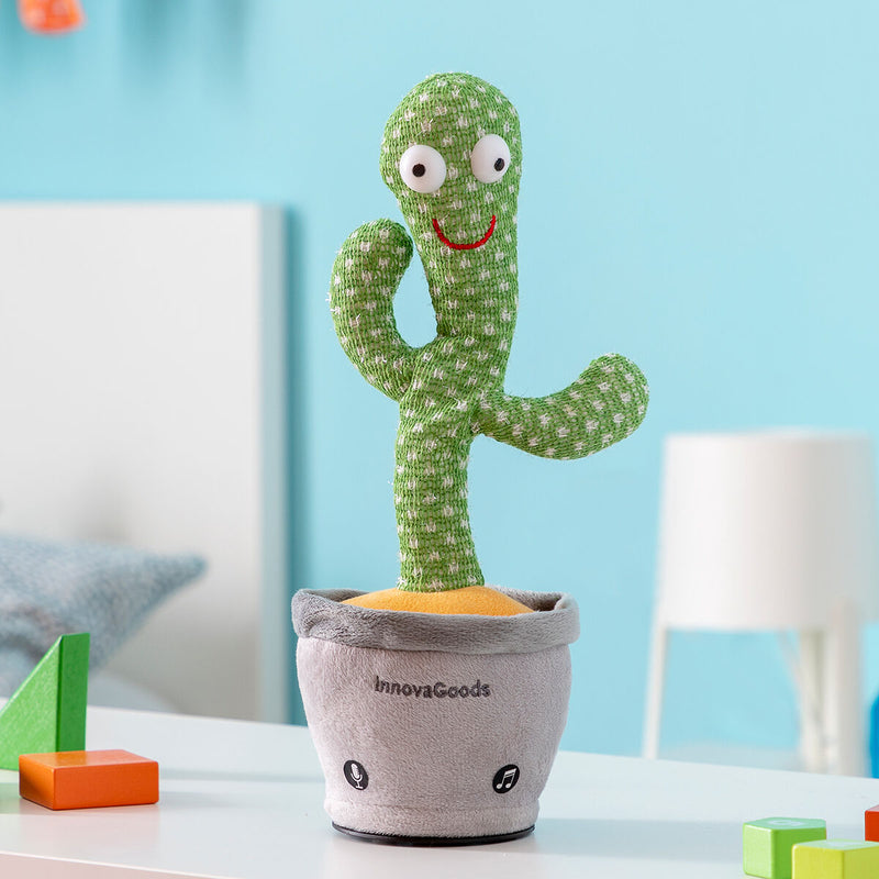 Cactus Dansant et Parlant avec Musique et LED Multicolores Pinxi Innov –  InnovaGoods Store