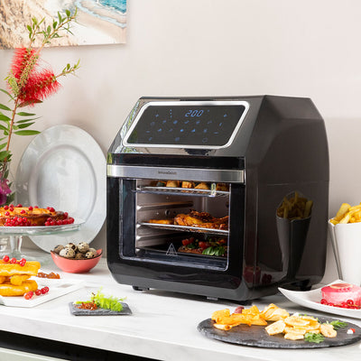 Friteuse zonder Olie InnovaGoods Fryinn Pro Max 12000 Zwart Roestvrij staal 1800 W 12 L
