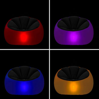 Poltrona Insuflável com LED Multicolor e Controlo Remoto Chight InnovaGoods