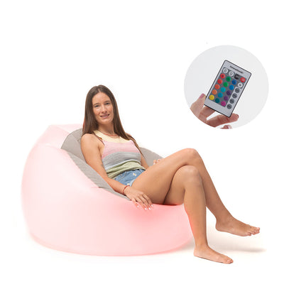 Aufblasbarer Sessel mit buntem LED-Licht und Fernbedienung Chight InnovaGoods