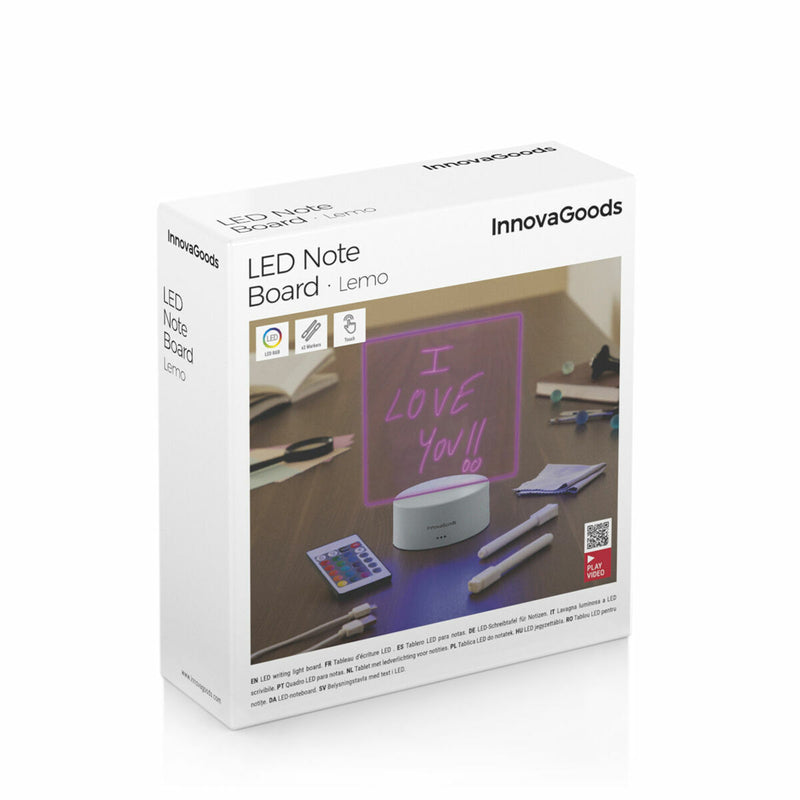 Panou de mesaje și notițe cu LED Lemo InnovaGoods
