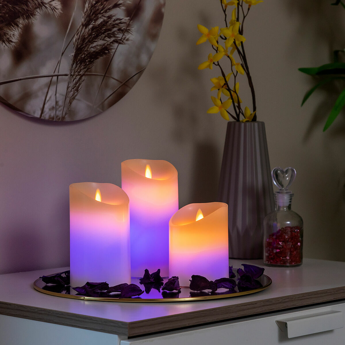 Bougies LED Multicolores Effet Flamme avec Télécommande Lendles Innova –  InnovaGoods Store