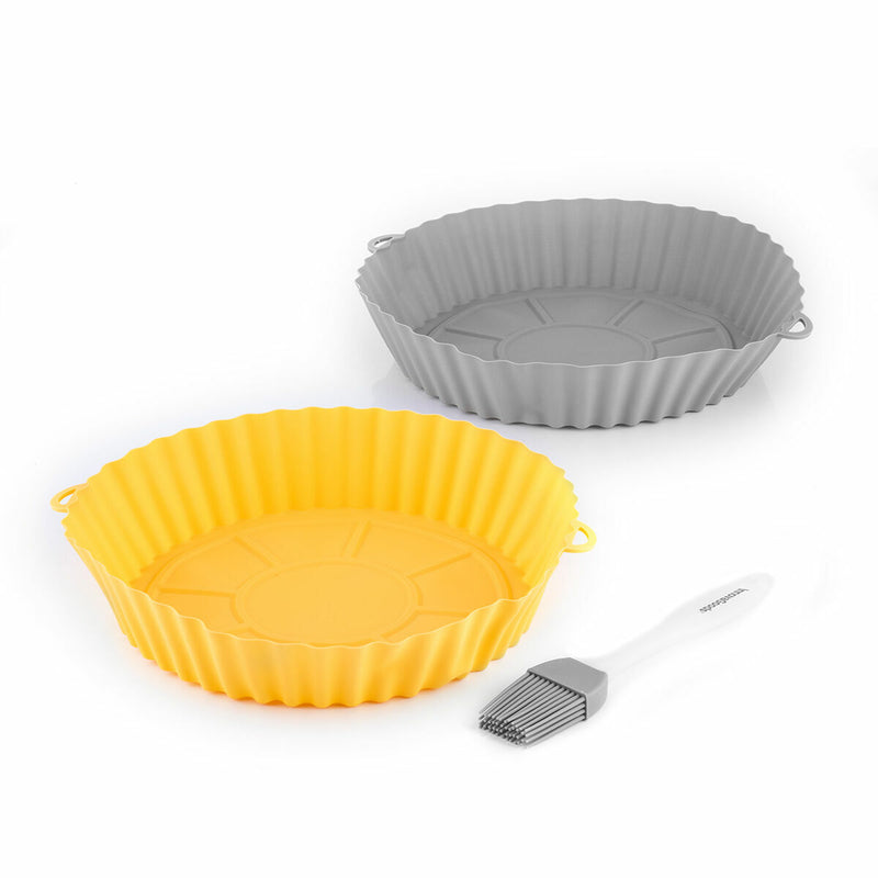 Cestos de Silicone com Pincel para Fritadeiras a Ar Mollicon InnovaGoods 2 Unidades