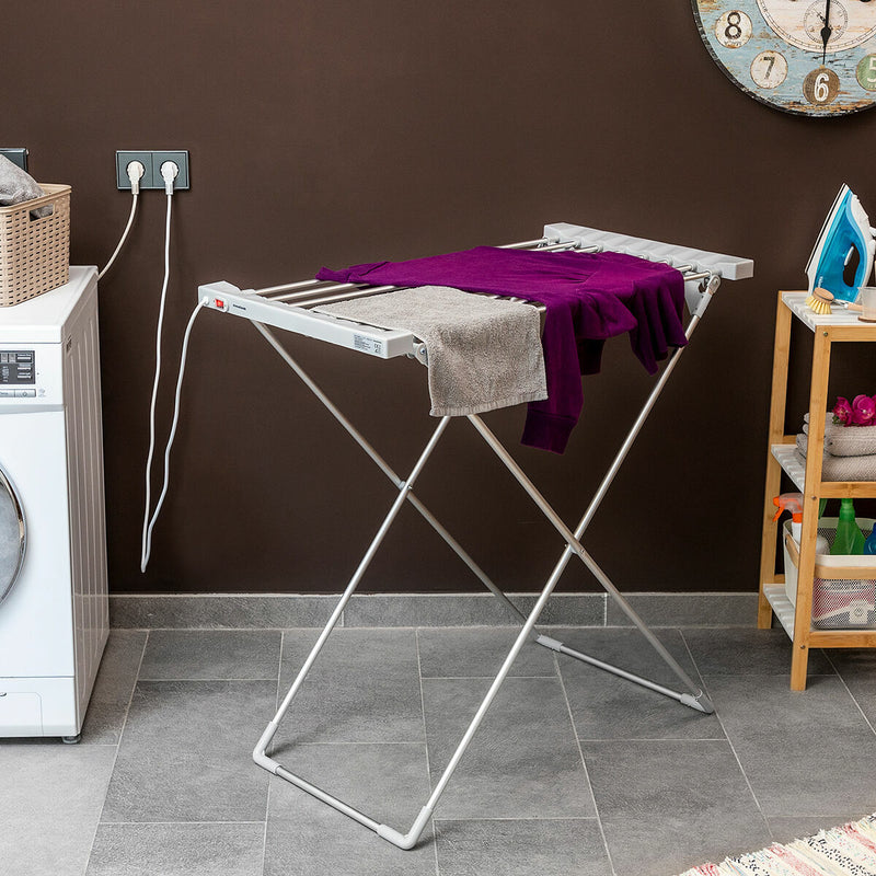 Étendoir à Linge Électrique Pliable Dryak InnovaGoods 8 Barres 120 W