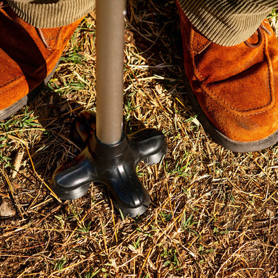 Uitschuifbare wandelstok met ledverlichting, alarm en mechanisch handvat Hannde InnovaGoods