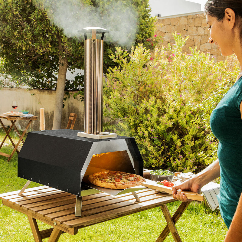 Pellet Pizza Oven with Accessories Pizzahven InnovaGoods