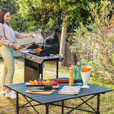 Opklapbare campingtafel met mand en hoes Folble InnovaGoods