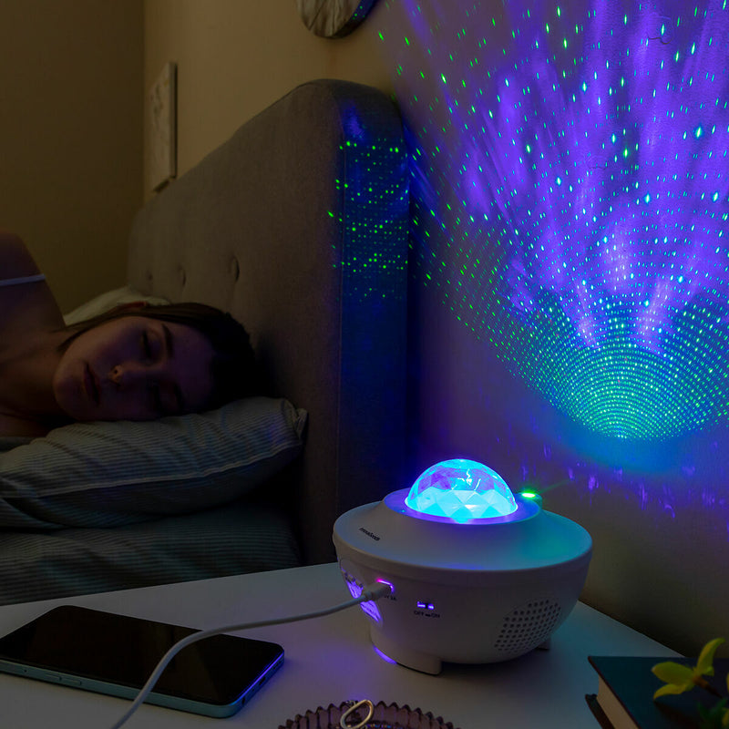 LED a laserový hvězdný projektor s reproduktorem Sedlay InnovaGoods