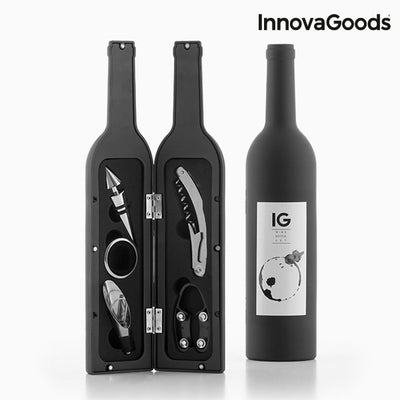 кутията за бутилка за вино InnovaGoods 5 Части