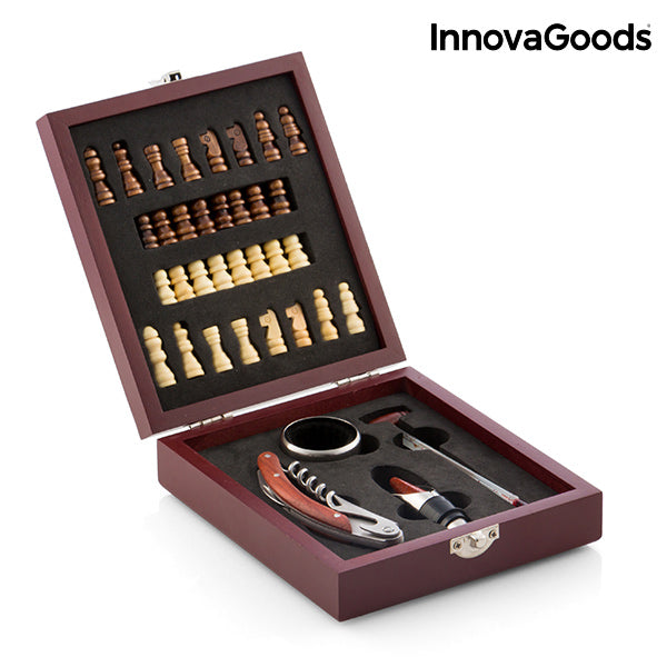 Set di Accessori da Vino e Scacchi InnovaGoods 37 Pezzi