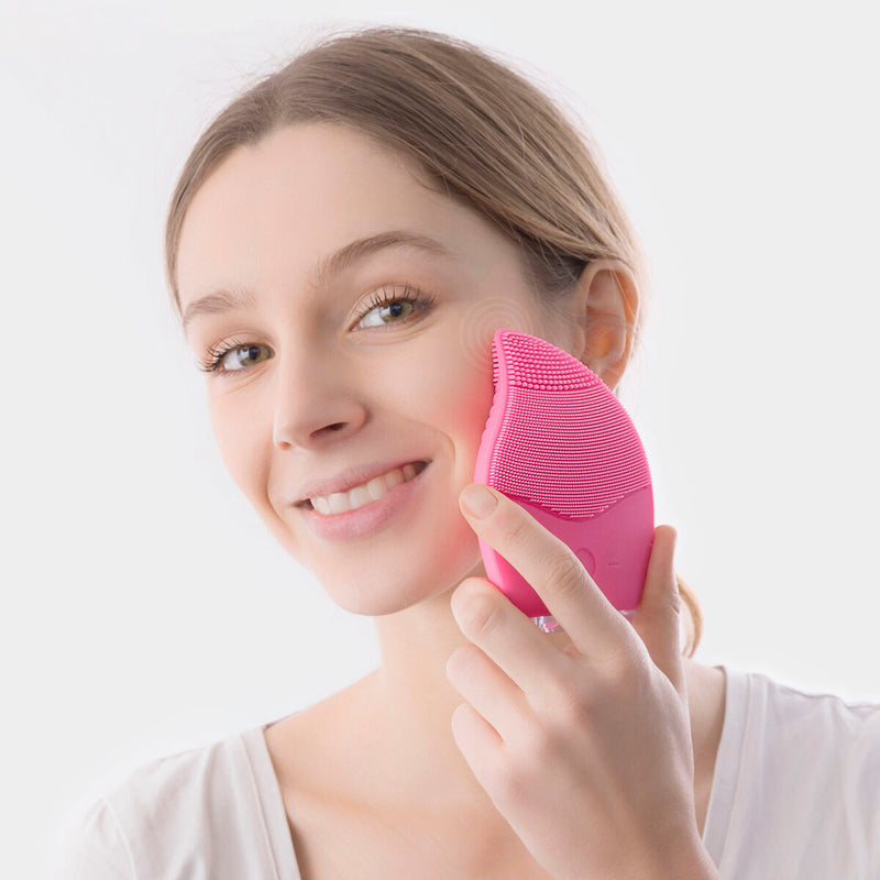 InnovaGoods Silicone Facial Cleaner-Massager 