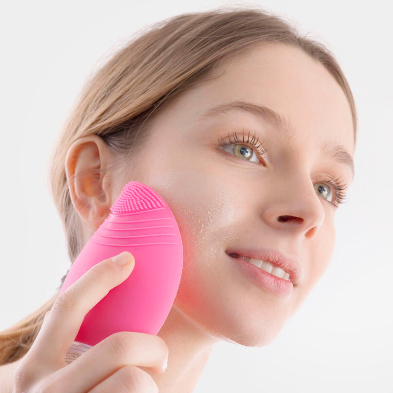 InnovaGoods Silicone Facial Cleaner-Massager 