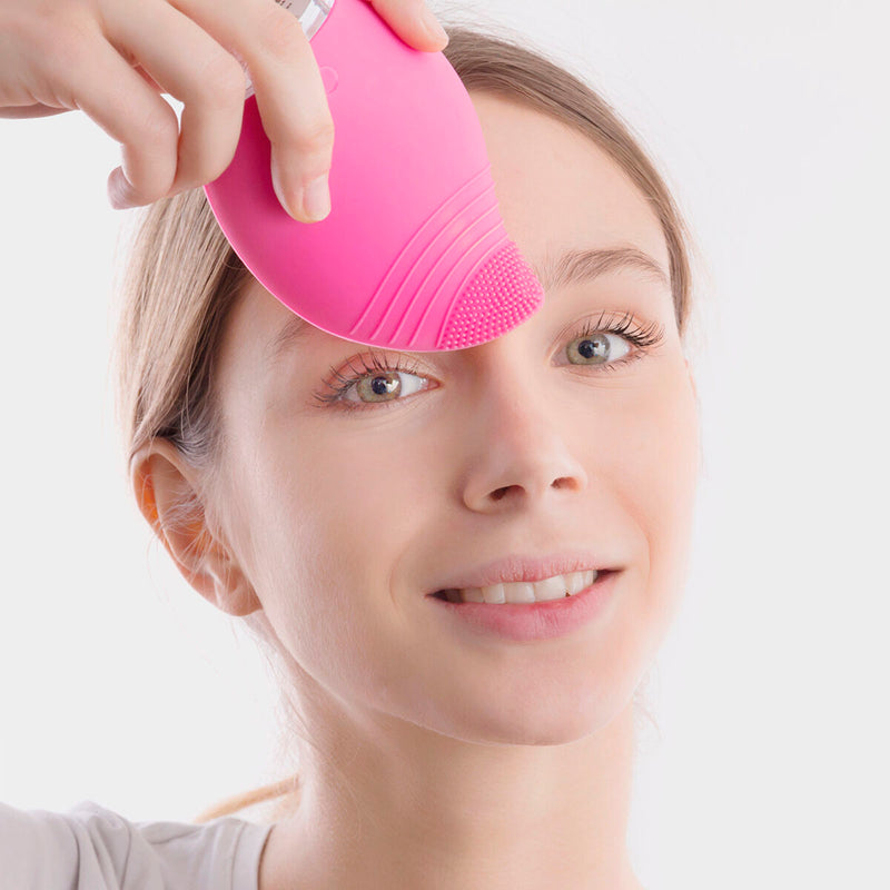 InnovaGoods Silicone Facial Cleaner-Massager 