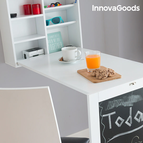 Bureau Pliable avec Étagère Tablezy InnovaGoods – InnovaGoods Store