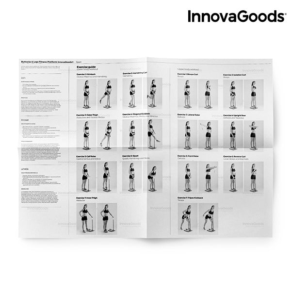 Plataforma de Fitness para Glúteos y Piernas con Guía de Ejercicios InnovaGoods