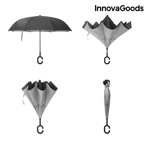 Paraplu met Omgekeerde Sluiting InnovaGoods