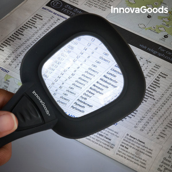 InnovaGoods Ultraviolet and LED Magnifying Glass 3X