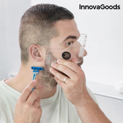 Hipster Barber borotválkozó sablont InnovaGoods