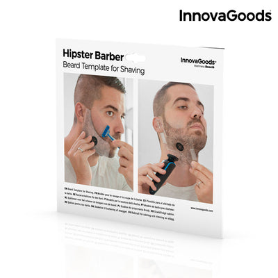 шаблона за оформяне на брада Hipster Barber InnovaGoods
