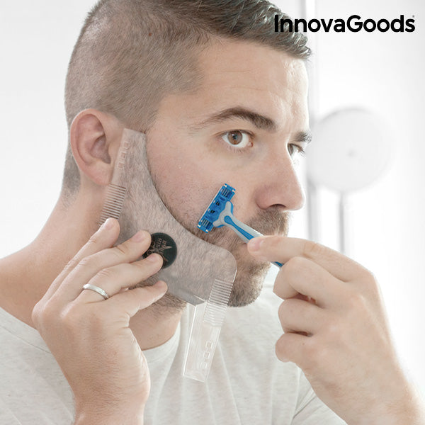 шаблона за оформяне на брада Hipster Barber InnovaGoods