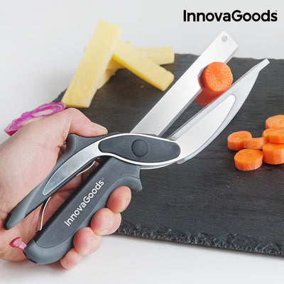 Nóż-Nożyczki z Mini Deską do Krojenia Scible InnovaGoods
