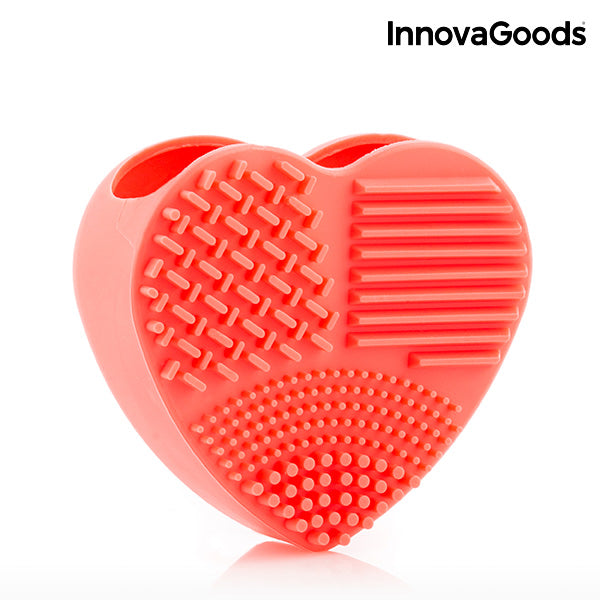 InnovaGoods Heart Make-up Pinsel und Reiniger