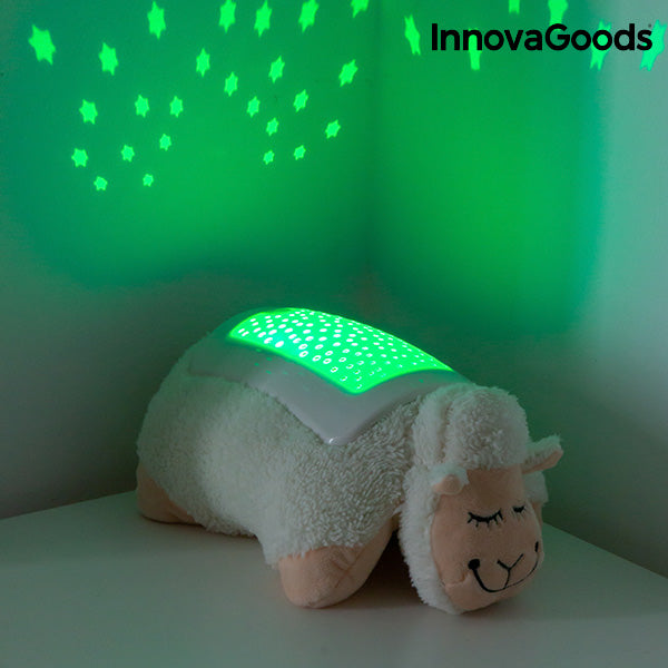 InnovaGoods LED Plüschtier Projektionslampe Schaf 