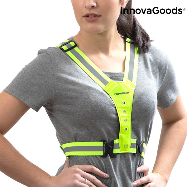 InnovaGoods LED Reflective Running Vest