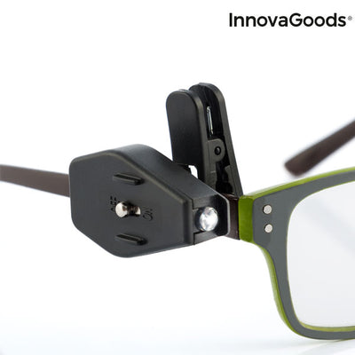360º LED Leselicht für die Brille InnovaGoods 2 Stück