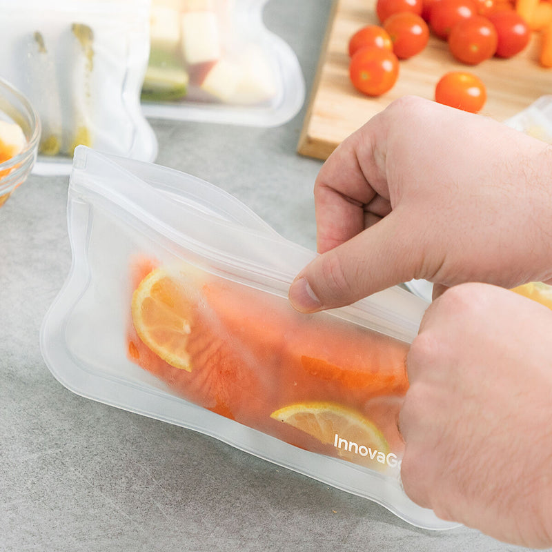 Set van herbruikbare zakjes voor voedingsmiddelen Freco InnovaGoods 10 Onderdelen