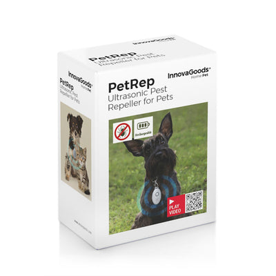 Oplaadbare Ultrasone parasietenafstoter voor huisdieren PetRep InnovaGoods