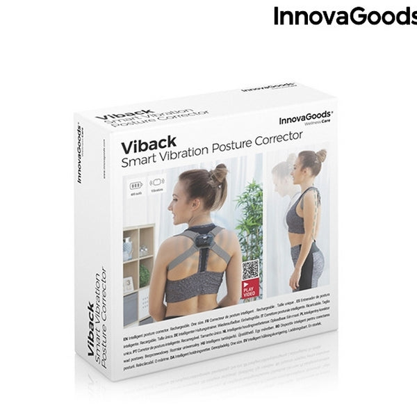 Újratölthető intelligens, vibrációs testtartást javító Viback InnovaGoods