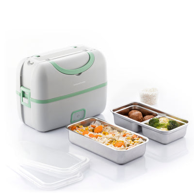 Lunch Box Électrique à Vapeur 3 en 1 avec Recettes Beneam InnovaGoods