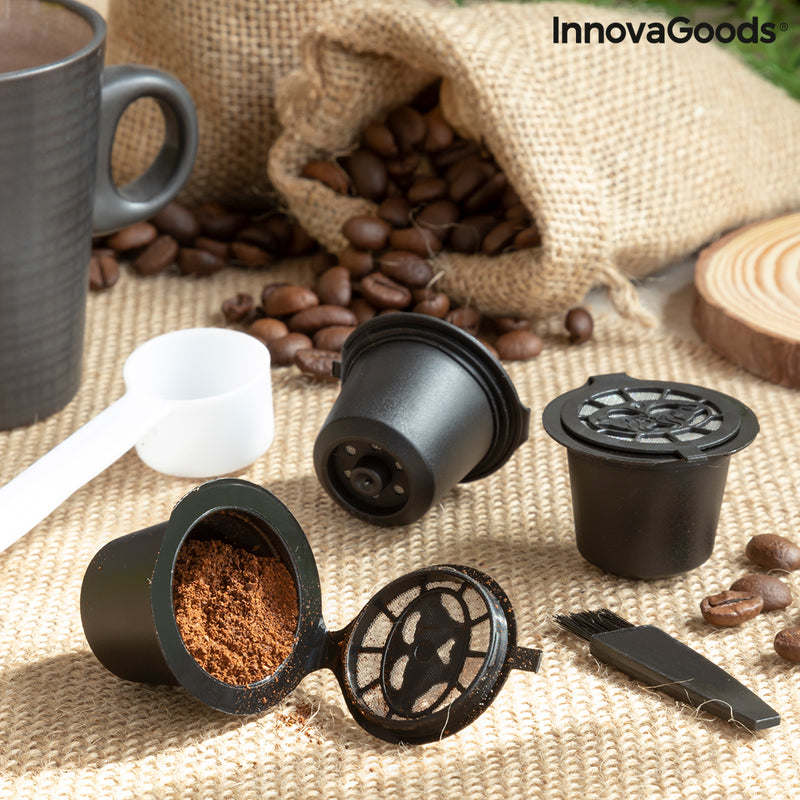 Sada 3 opakovaně použitelných kávových kapslí Recoff InnovaGoods
