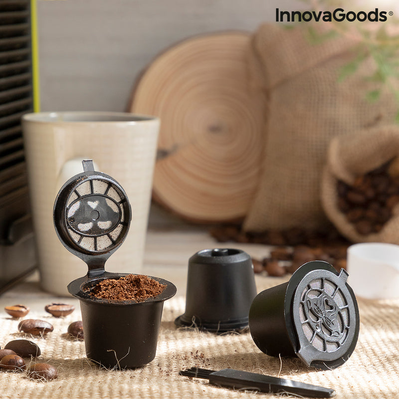 Set di 3 capsule da Caffè Riutilizzabili Recoff InnovaGoods – InnovaGoods  Store