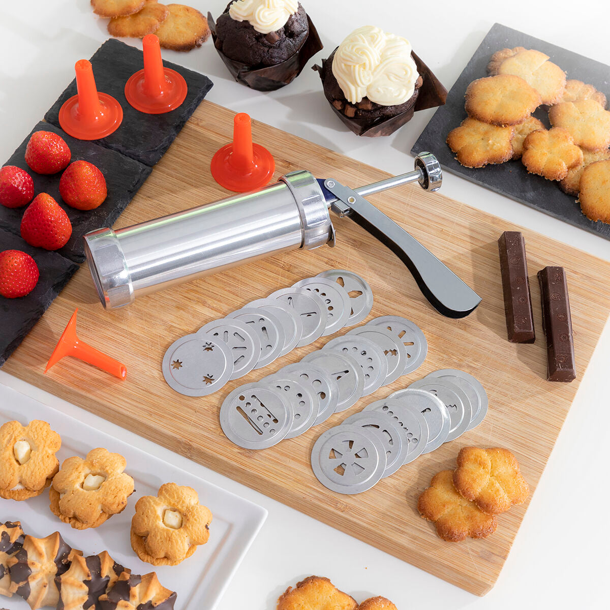 Imperdibile macchina per biscotti 20 forme siringa marcato accessorio  pasticceri 