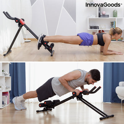 Folding Abdominal Machine with Exercise Guide Plawer InnovaGoods