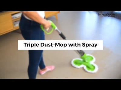 InnovaGoods Triple Dust-Mop with Spray