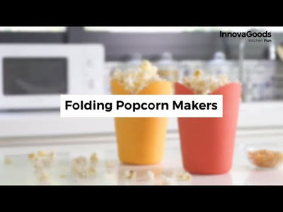 Silikonové skládací nádoby na popkorn Popbox InnovaGoods (2 Kusy)